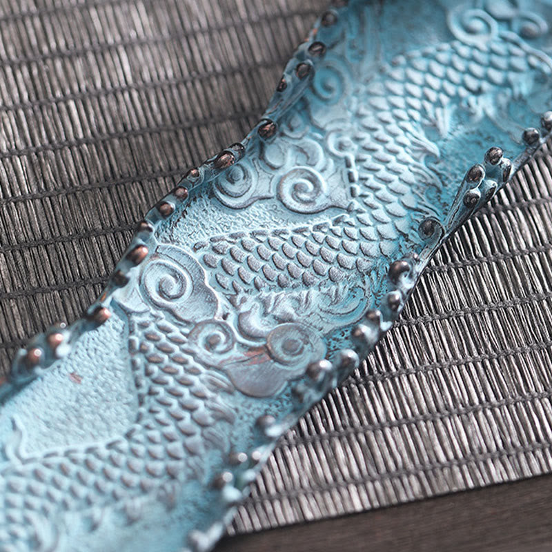 Buddha Stones Auspicious Dragon Strength Alloy Incense Burner Decoration - image 5