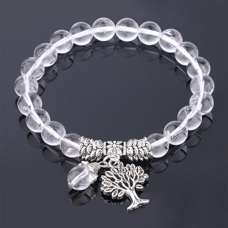 Buddha Stones Natural Gemstone Tree of Life Lucky Charm Stretch Bracelet - image 28