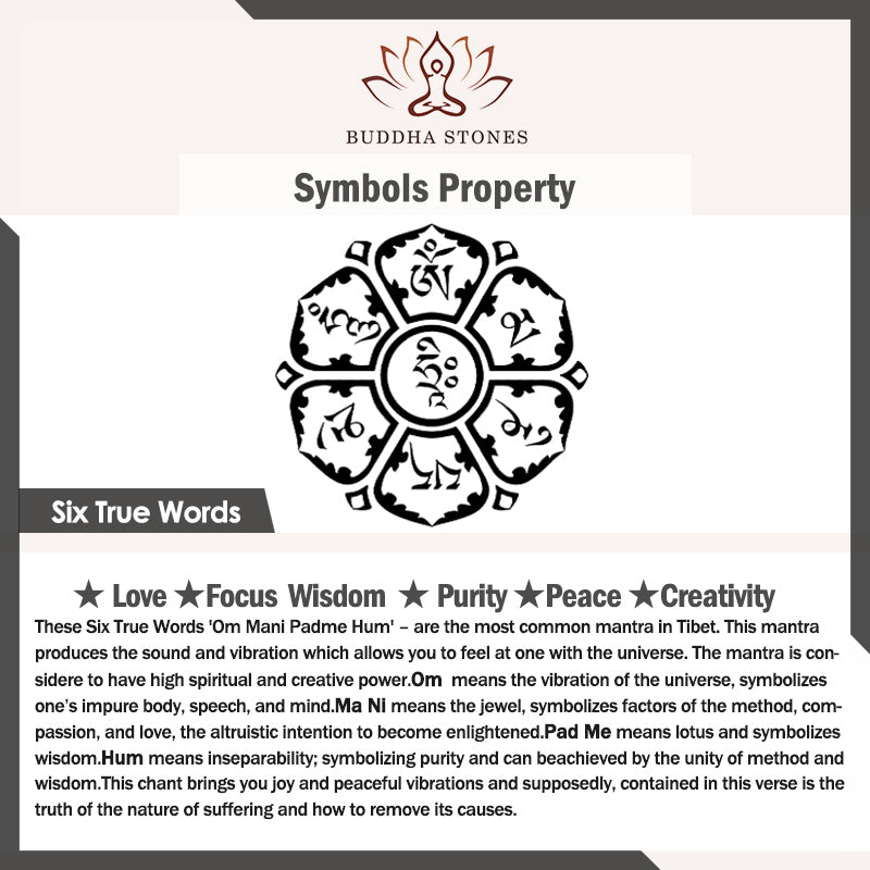 Buddha Stones 925 Sterling Silver Six True Words Calm Wisdom Ring - image 9