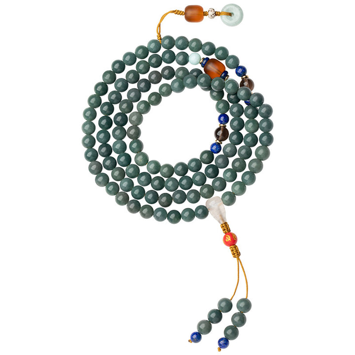 Buddha Stones 108 Beads Bodhi Seed Blessing Meditation Bracelet Mala - image 5
