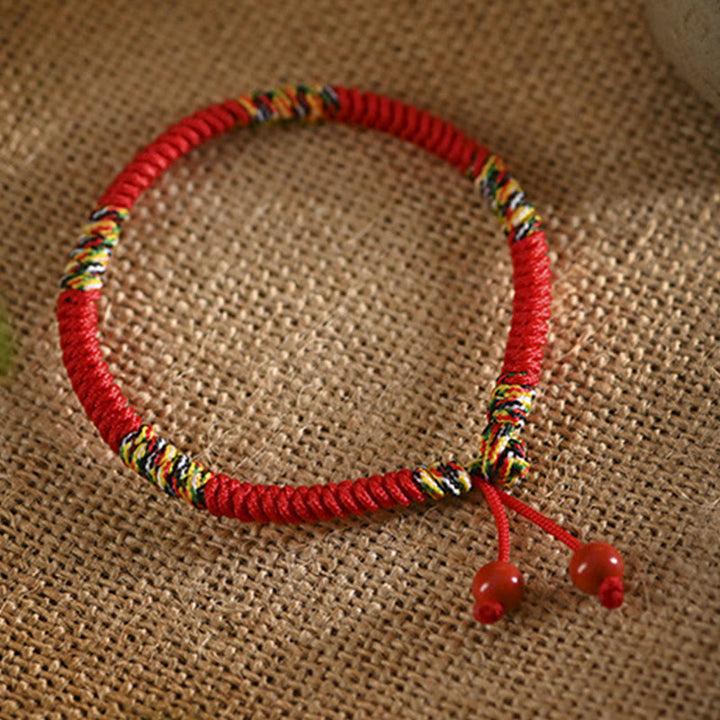 Buddha Stones Five Colors King Kong Knot String Protection Luck Bracelet - image 8