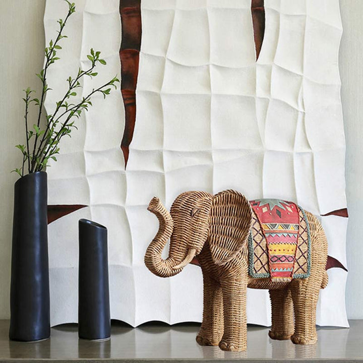 Buddha Stones Elephant Resin Wisdom Wealth Home Decoration - image 7