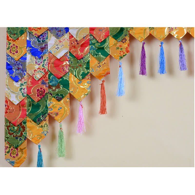 Tibetan Five Colors Hanging Curtain Prayer Altar Healing Meditation Curtain - image 5