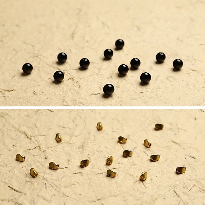 Buddha Stones Tibetan 108 Mala Beads Black Onyx Three-eyed Dzi Beads Protection Bracelet - image 9