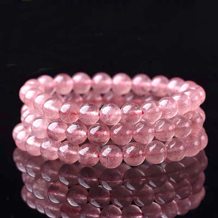 Buddha Stones Natural Rose Quartz Love Caring Bracelet - image 4