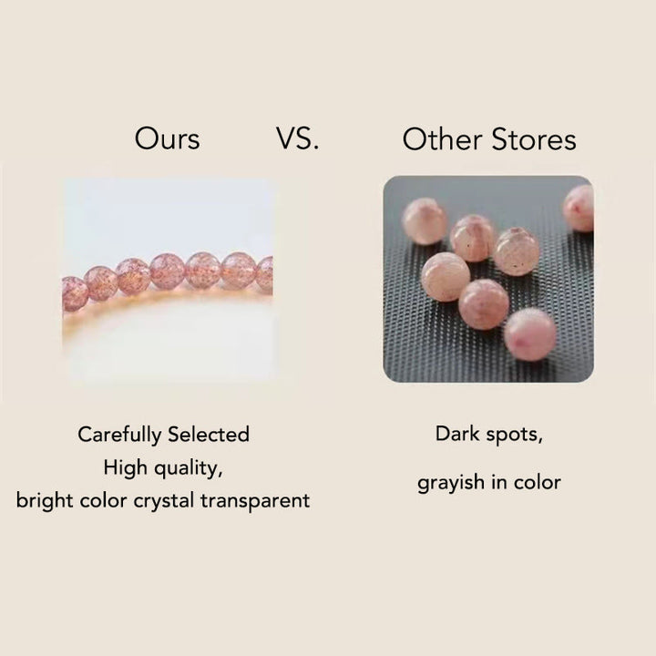 Buddha Stones Natural Strawberry Quartz Cinnabar Lucky Koi Fish Healing Bracelet - image 26