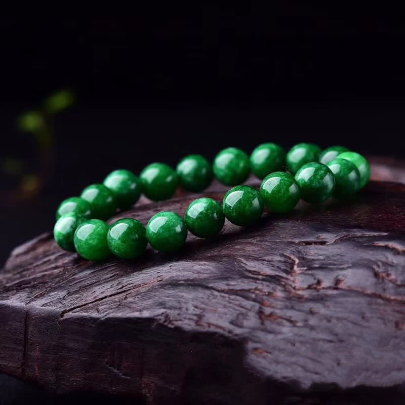 Buddha Stones Cyan Jade Bead Calm Harmony Bracelet - image 4