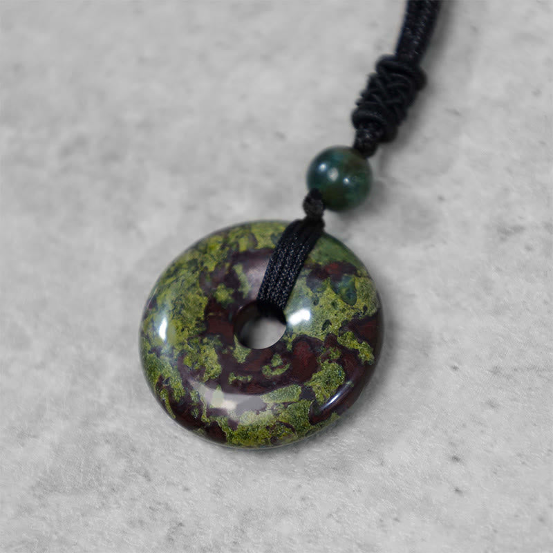 Buddha Stones Lucky Coin Pendant Healing Crystal Gemstone Necklace - image 24