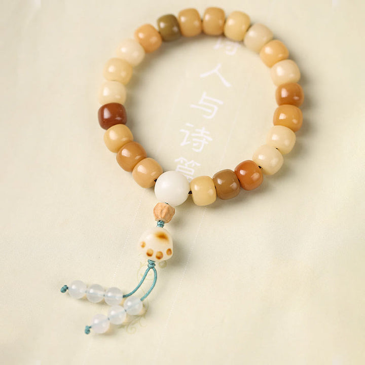 Buddha Stones Natural Bodhi Seed The Lord of the Corpse Forest Om Mani Padme Hum Wisdom Bracelet - image 18