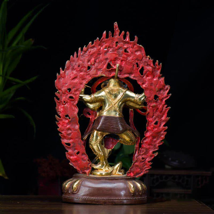 Buddha Stones Kurukulla Buddha Figurine Serenity Copper Statue Home Decoration - image 4