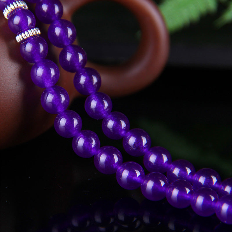Buddha Stones The Amethyst Pixiu Wealth Bracelet - image 4