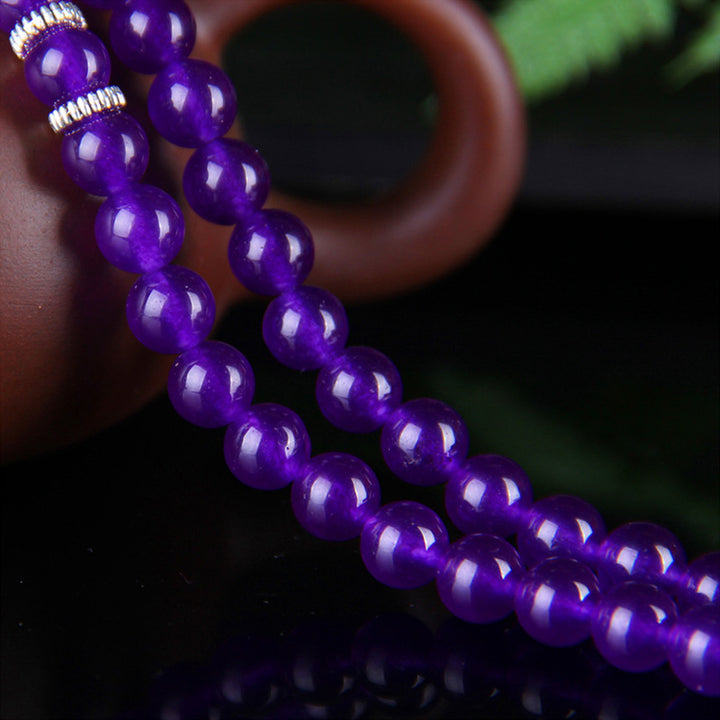 Buddha Stones The Amethyst Pixiu Wealth Bracelet - image 4