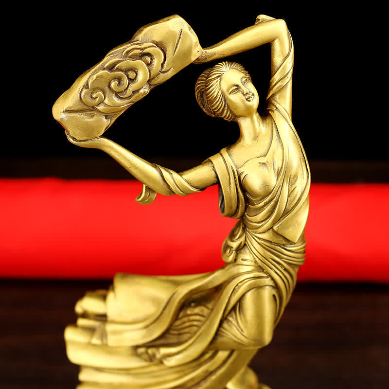 Buddha Stones Bodhisattva Nuwa Mends The Sky Protection Copper Statue Decoration - image 7