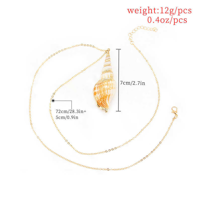 Natural Shankha Conch Shell Seashell Lucky Necklace Pendant - image 5