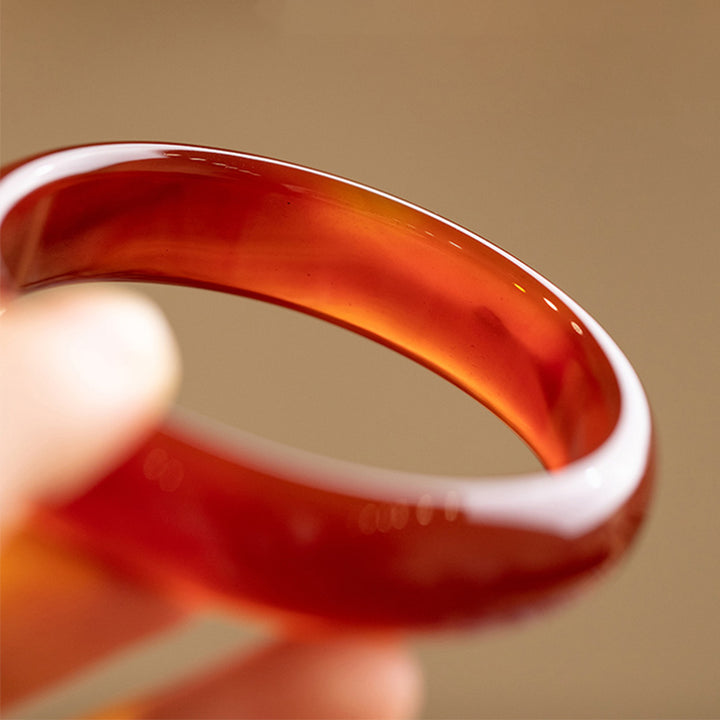 Buddha Stones Natural Red Agate Confidence Bracelet Bangle - image 6