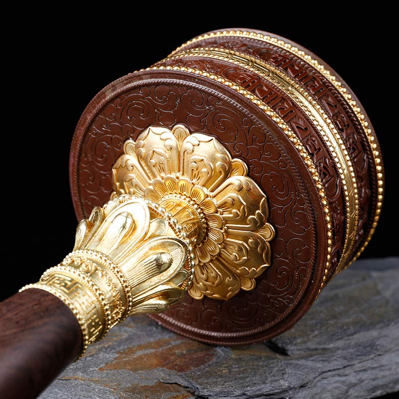 Buddha Stones Tibetan Prayer Wheel Six True Words Copper Balance Decoration - image 10