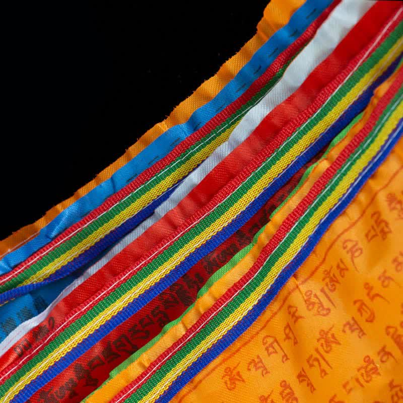 Tibetan 5 Colors Windhorse Blessing Outdoor 20 Pcs Prayer Flag - image 5