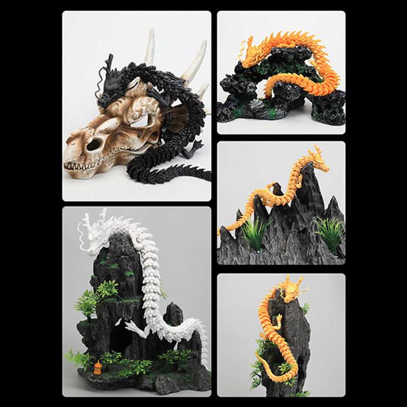 Buddha Stones Feng Shui Dragon Luminous 3D Printed Dragon Luck Success Home Decoration - image 8