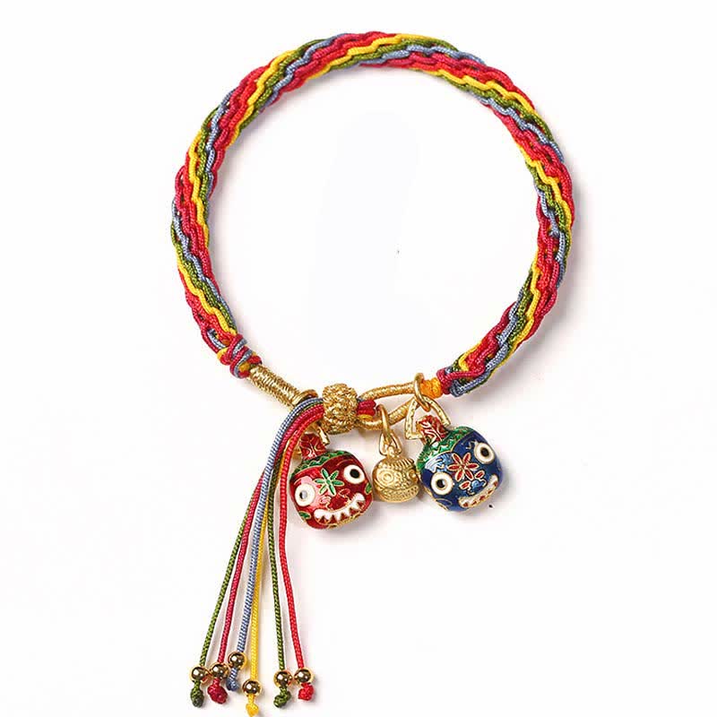 Reincarnation Knot Luck String Protection Braid Bracelet - Colorful&Beast (Wrist Circumference 14-20cm) - image 11