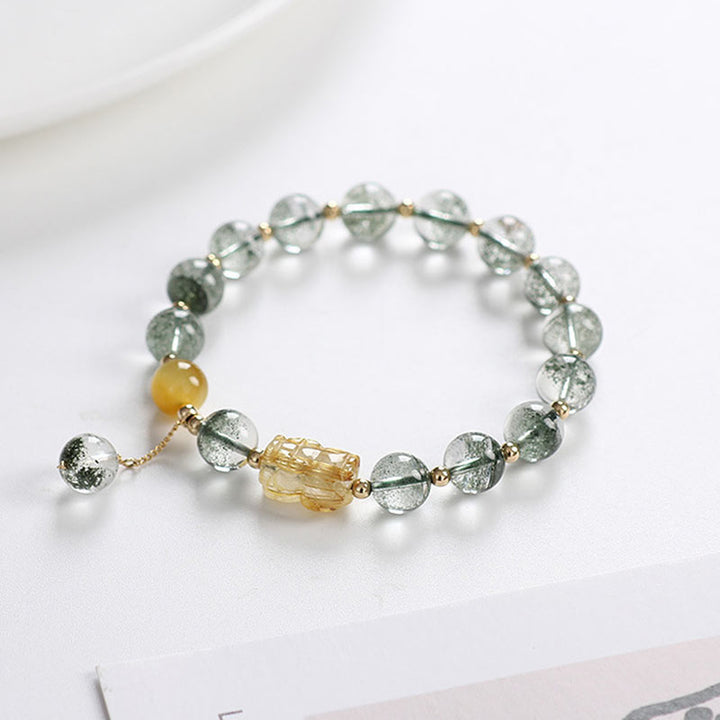Buddha Stones Green Phantom Citrine PiXiu Confidence Bracelet - image 5