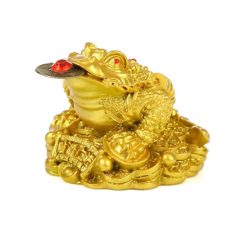 Buddha Stones FengShui Wealth Lucky Frog Decoration - image 0