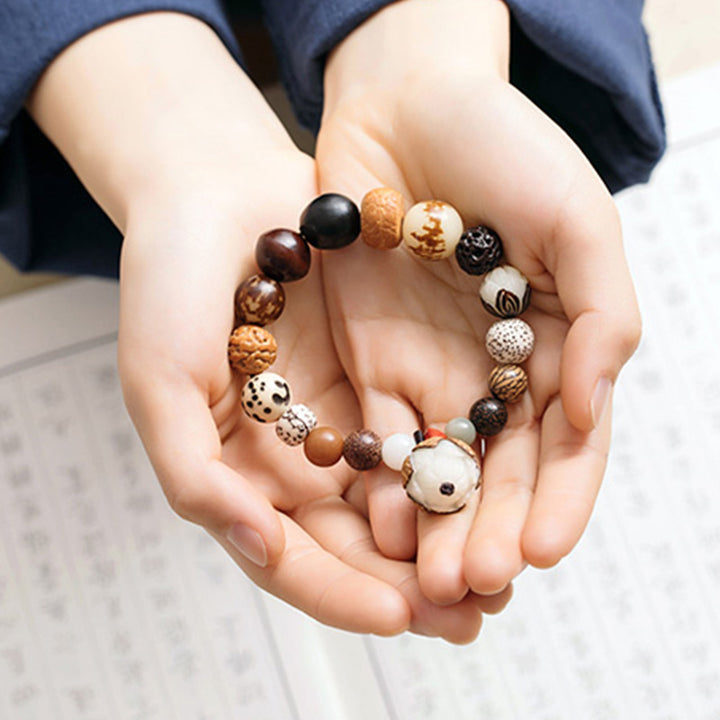 Buddha Stones Bodhi Seed Lotus Wisdom Peace Wrist Mala Bracelet - image 6
