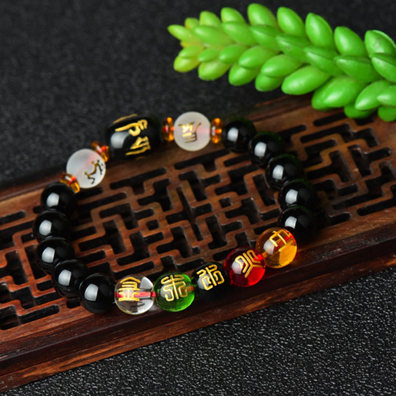 Tibetan Black Onyx Luck Bracelet - image 3