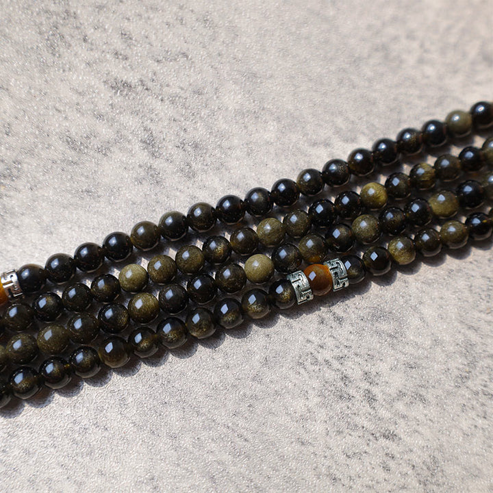 Golden Obsidian Energy Bracelet Necklace - image 4