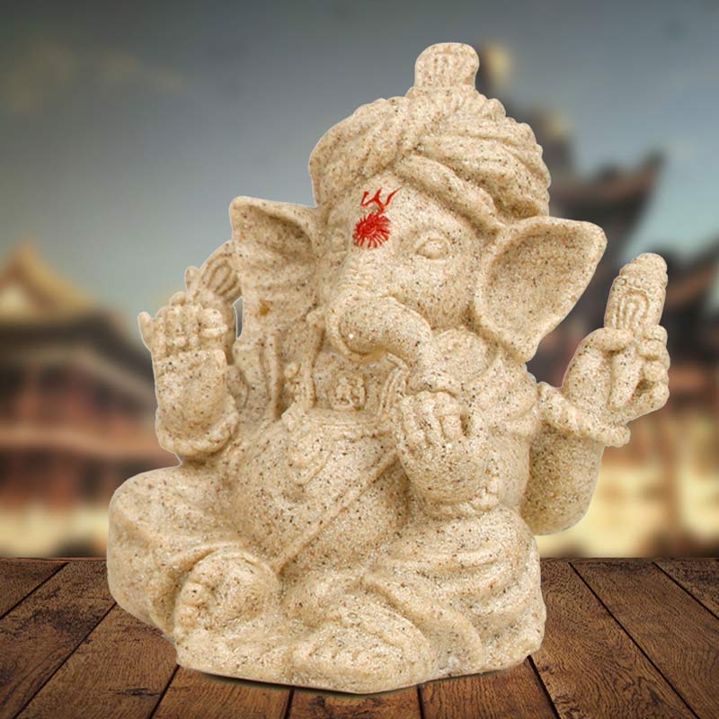Buddha Stones Ganesh Ganpati Elephant Statue Transformation Home Decoration - image 4
