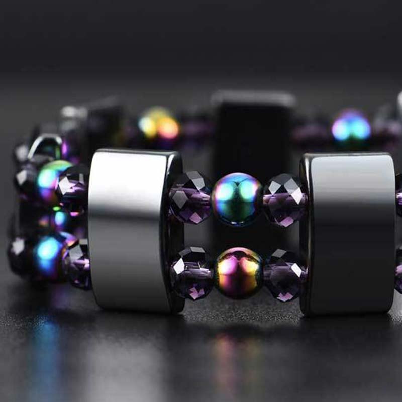 Buddha Stones Rainbow Hematite Wellness Bracelet - image 5