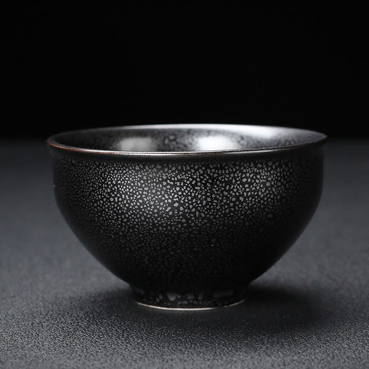 Buddha Stones Gold Leaf Chinese Jianzhan Dragon Phoenix Lotus Avalokitesvara Koi Fish Ceramic Teacup Tenmoku Kung Fu Tea Cup Bowl - image 3