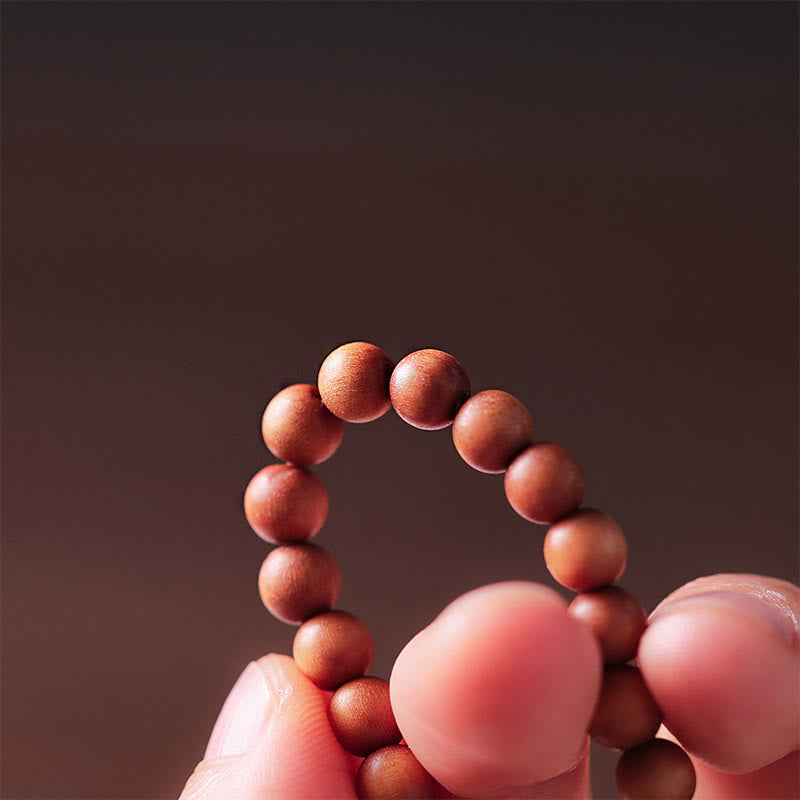 Buddha Stones Sandalwood Hetian Jade Protection Double Wrap Bracelet - image 5