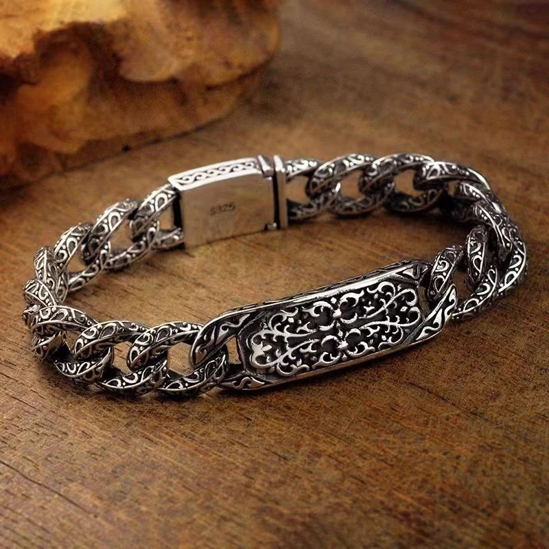 Buddha Stones Vintage Patterns Engraved Healing Bracelet - image 5