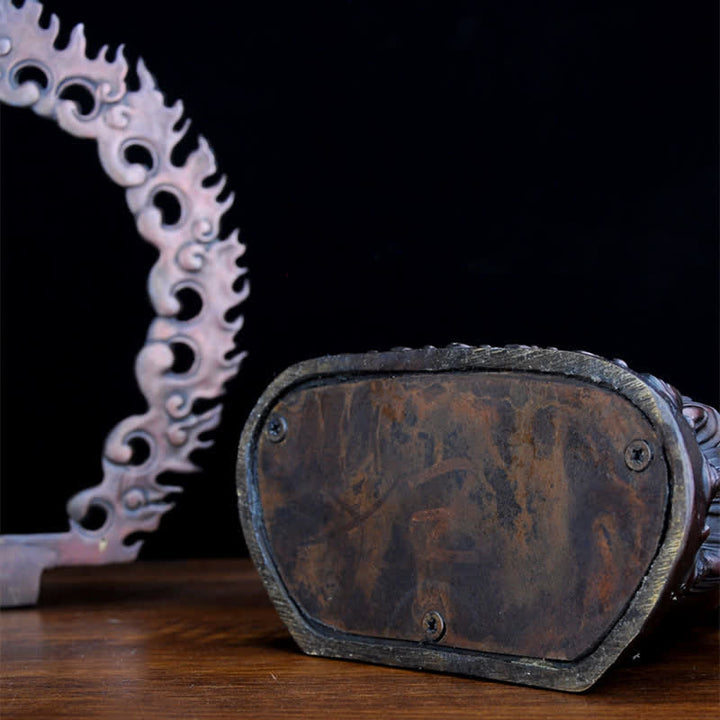 Buddha Stones Tibet Mahakala Bodhisattva Figurine Compassion Copper Statue Decoration - image 14