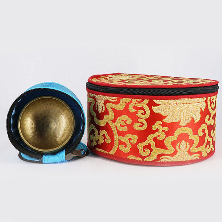 Buddha Stones Tibetan Singing Bowl Storage Bag with Zipper Closure Decoration - image 12