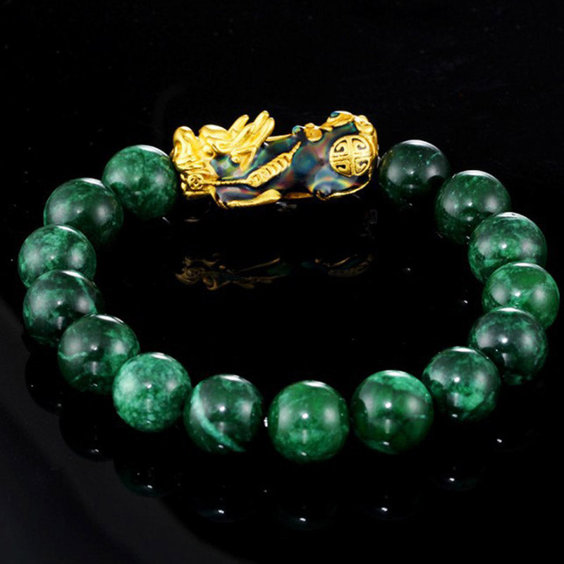 Buddha Stones FengShui PiXiu Jade Protection Bracelet - image 6