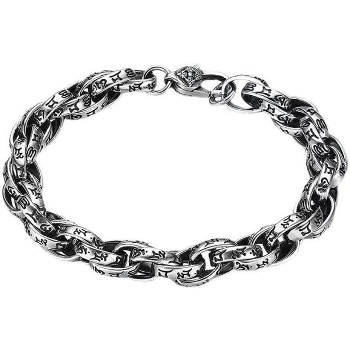 Buddha Stones Tibetan Om Mani Padme Hum Carved Amulet Creativity Bracelet - image 4