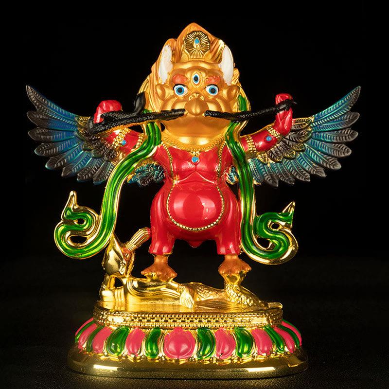 Buddha Stones Tibet Garuda Bird Alloy Keep Evil Spirits Away Home Decoration - image 6