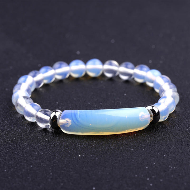 Buddha Stones Handmade Natural Gemstone Healing Bracelet - Opal - image 24