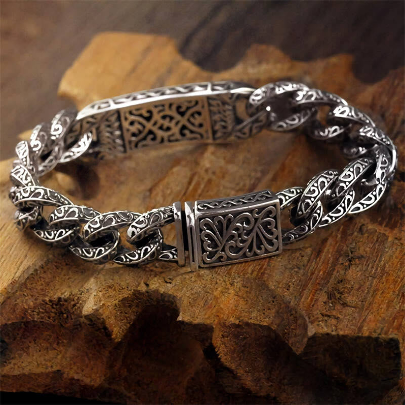 Buddha Stones Vintage Patterns Engraved Healing Bracelet - image 3
