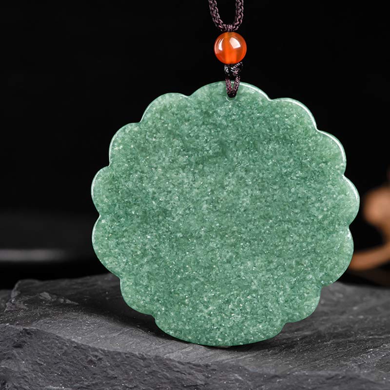 Natural Jade Peacock Luck Prosperity Necklace Pendant - image 8