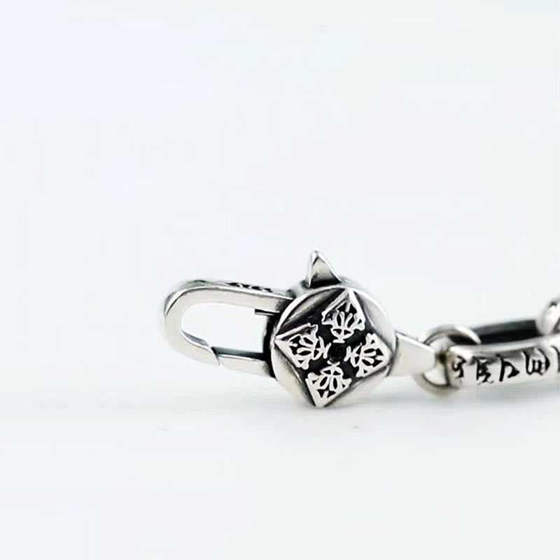 Buddha Stones Om Mani Padme Hum Double Dorje Copper Engraved Wisdom Bracelet - image 10