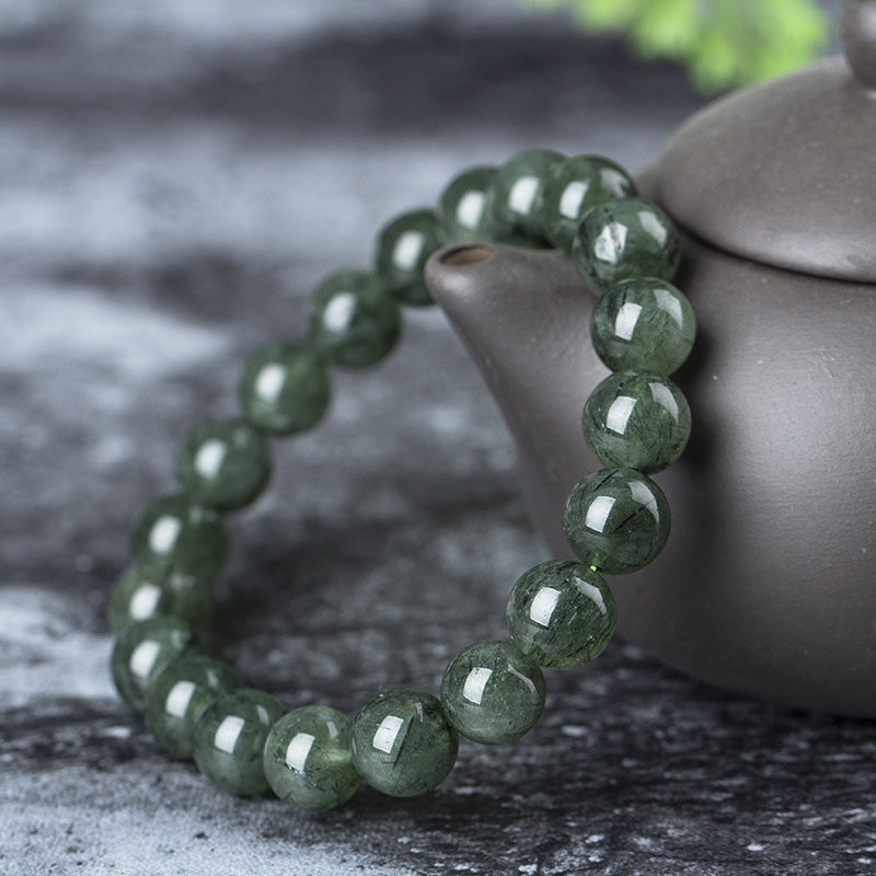 Buddha Stones Natural Green Crystal Blessing Wealth Bracelet - image 12