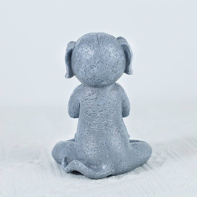Buddha Stones Meditating Zen Dog Cat Frog Decoration - image 4