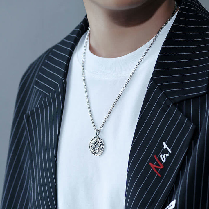 Buddha Stones Koi Fish Dragon Peace Buckle Wealth Necklace Pendant - image 2