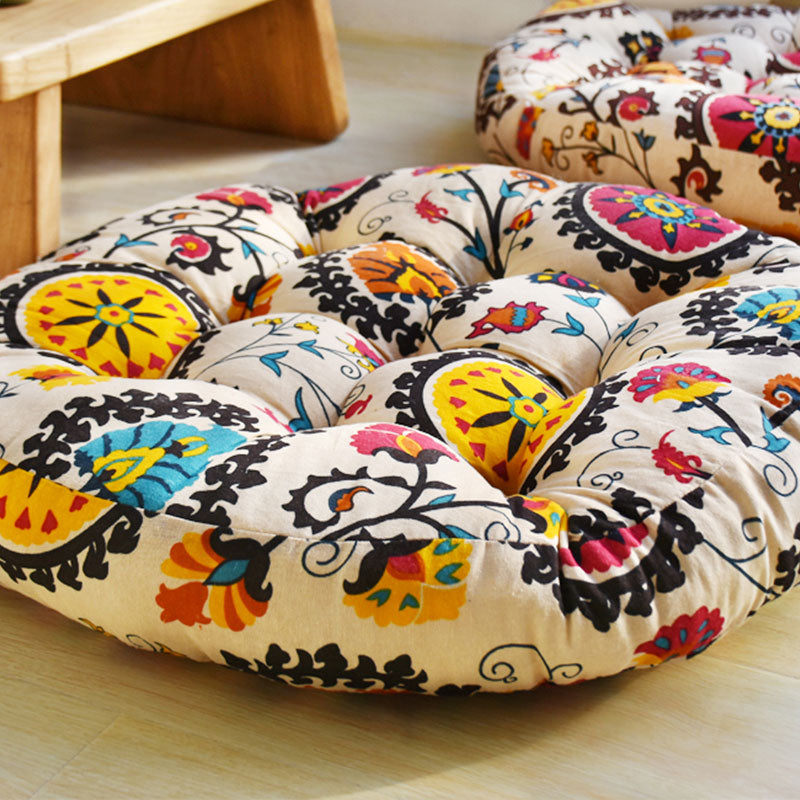 Cotton Linen Meditation Seat Cushion Home Decoration - 56*9cm - Beige - image 12
