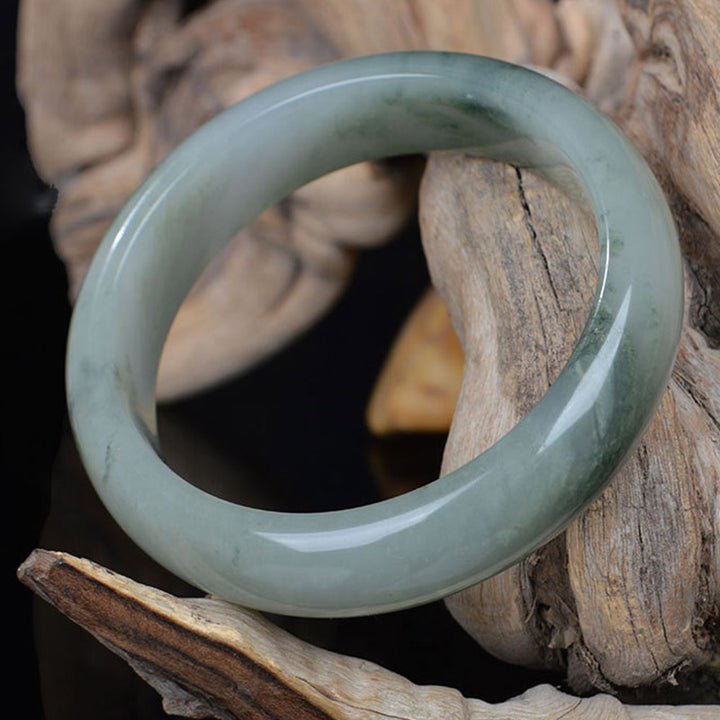 Natural Jade Luck Healing Bangle Bracelet - image 1
