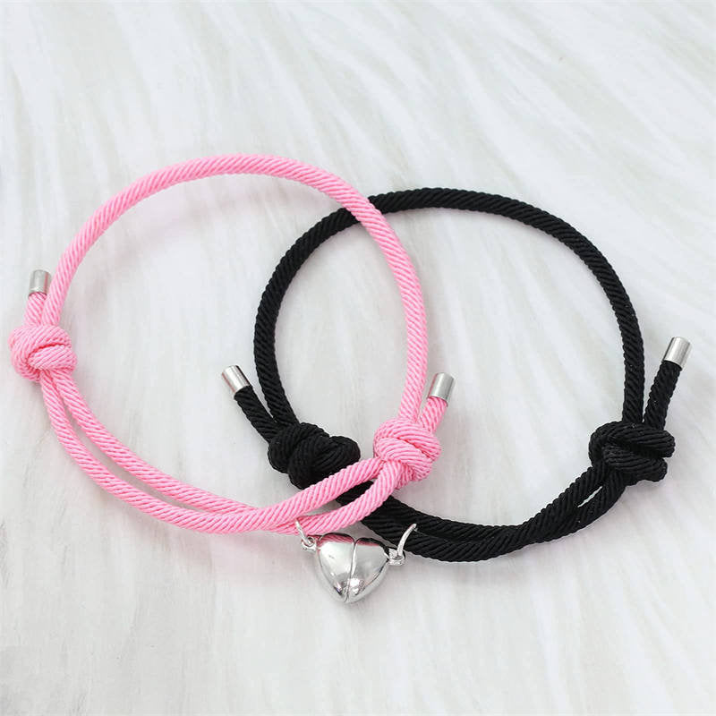 2Pcs Love Magnetic Couple String Strength Bracelet - image 12