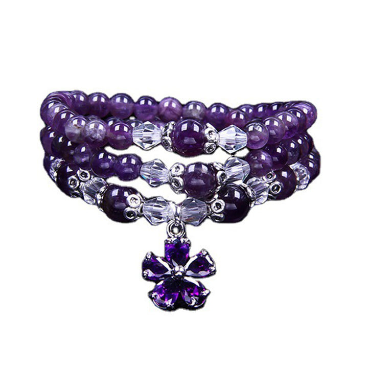 Buddha Stones Tibetan Amethyst Blessing Bracelet - image 5