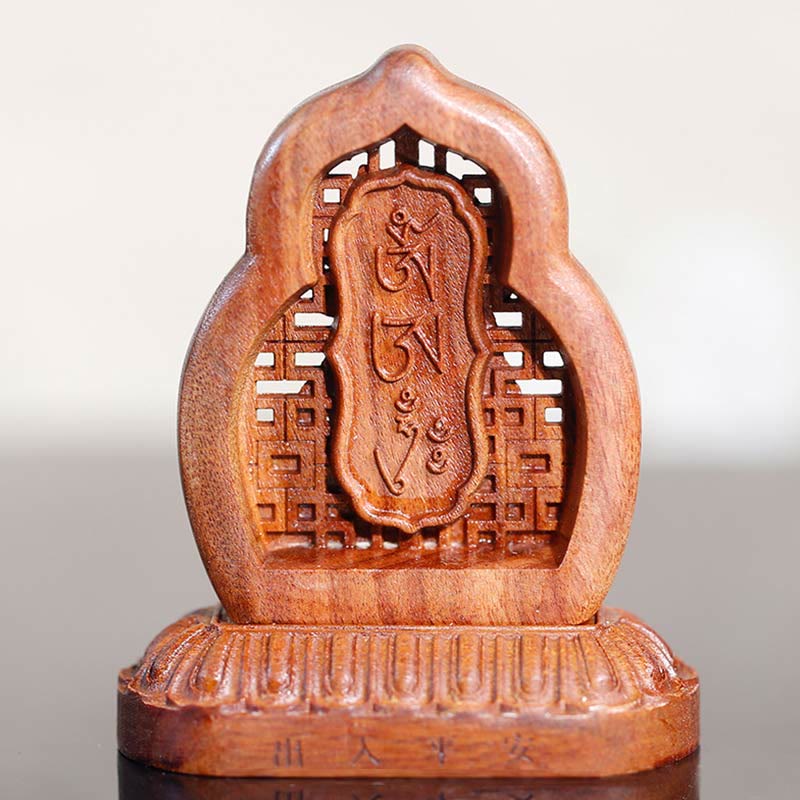 Buddha Stones Guru Rinpoche Buddha Padmasambhavan Serenity Wood Engraved Statue Figurine Decoration - image 3
